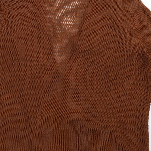 BHS Womens Brown  Knit Cardigan Jumper Size 12