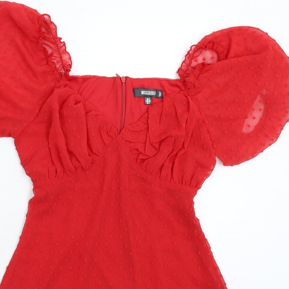 Missguided Womens Red   Mini  Size 8