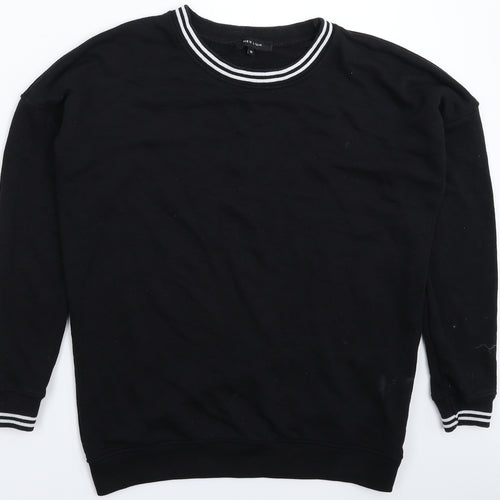 New Look Womens Black   Pullover Sweatshirt Size 10