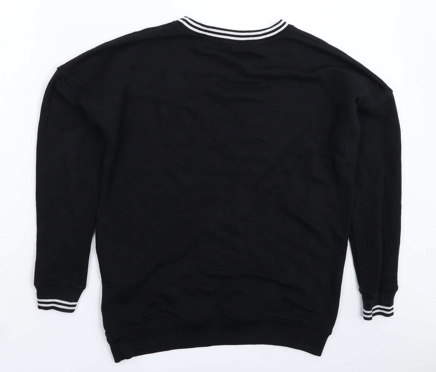 New Look Womens Black   Pullover Sweatshirt Size 10
