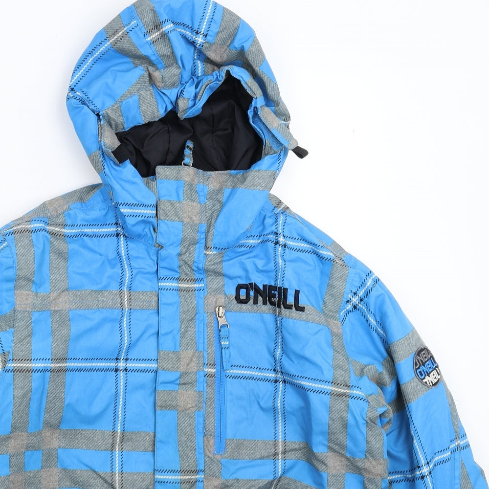 O'Neill Boys Blue Check  Jacket  Size 14 Years