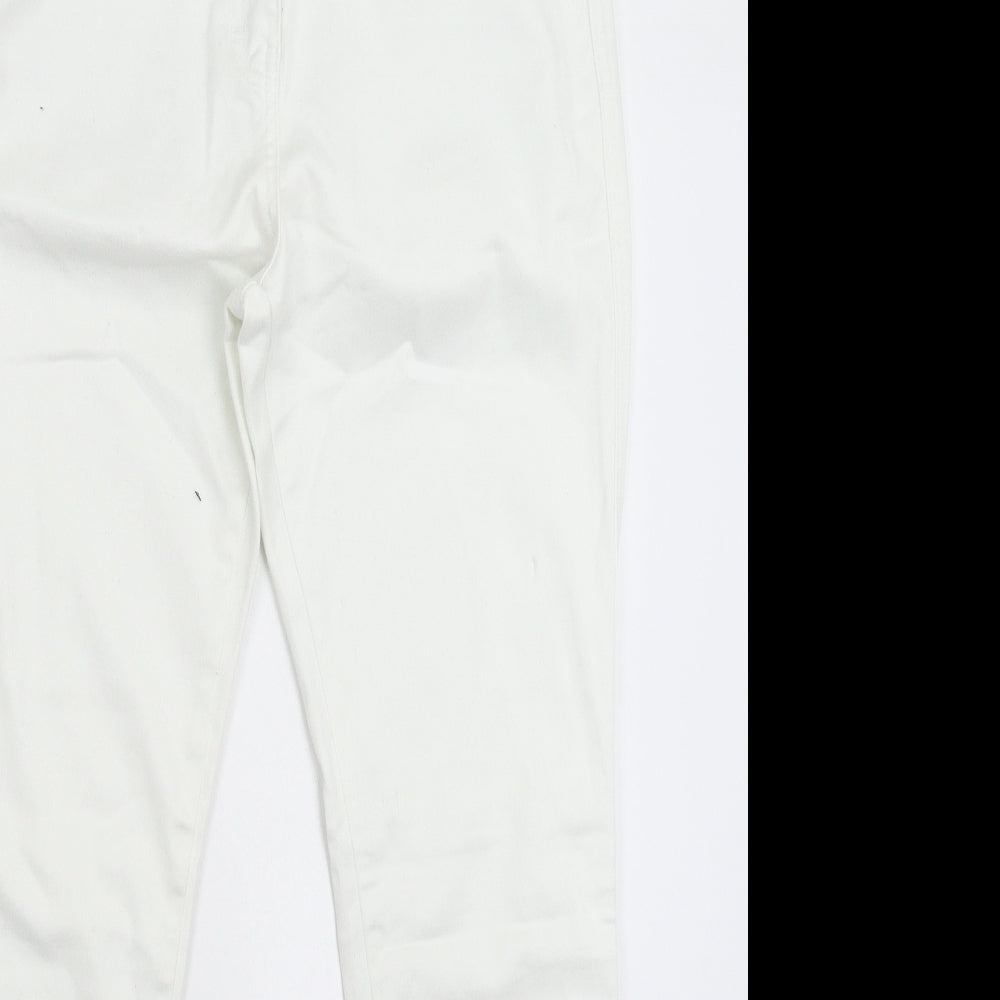 TU Womens White  Denim Jegging Jeans Size 14 L28 in