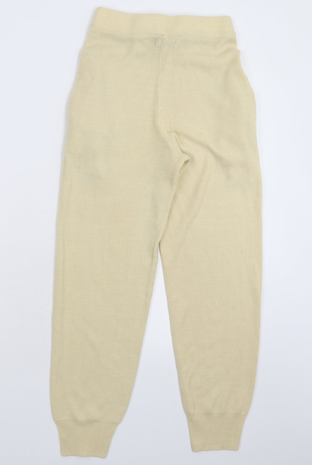 Boohoo Womens White  Knit Trousers  Size S L26 in