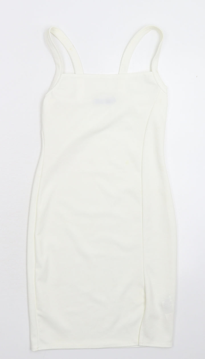 Nasty Gal Womens White Bodycon Size 6