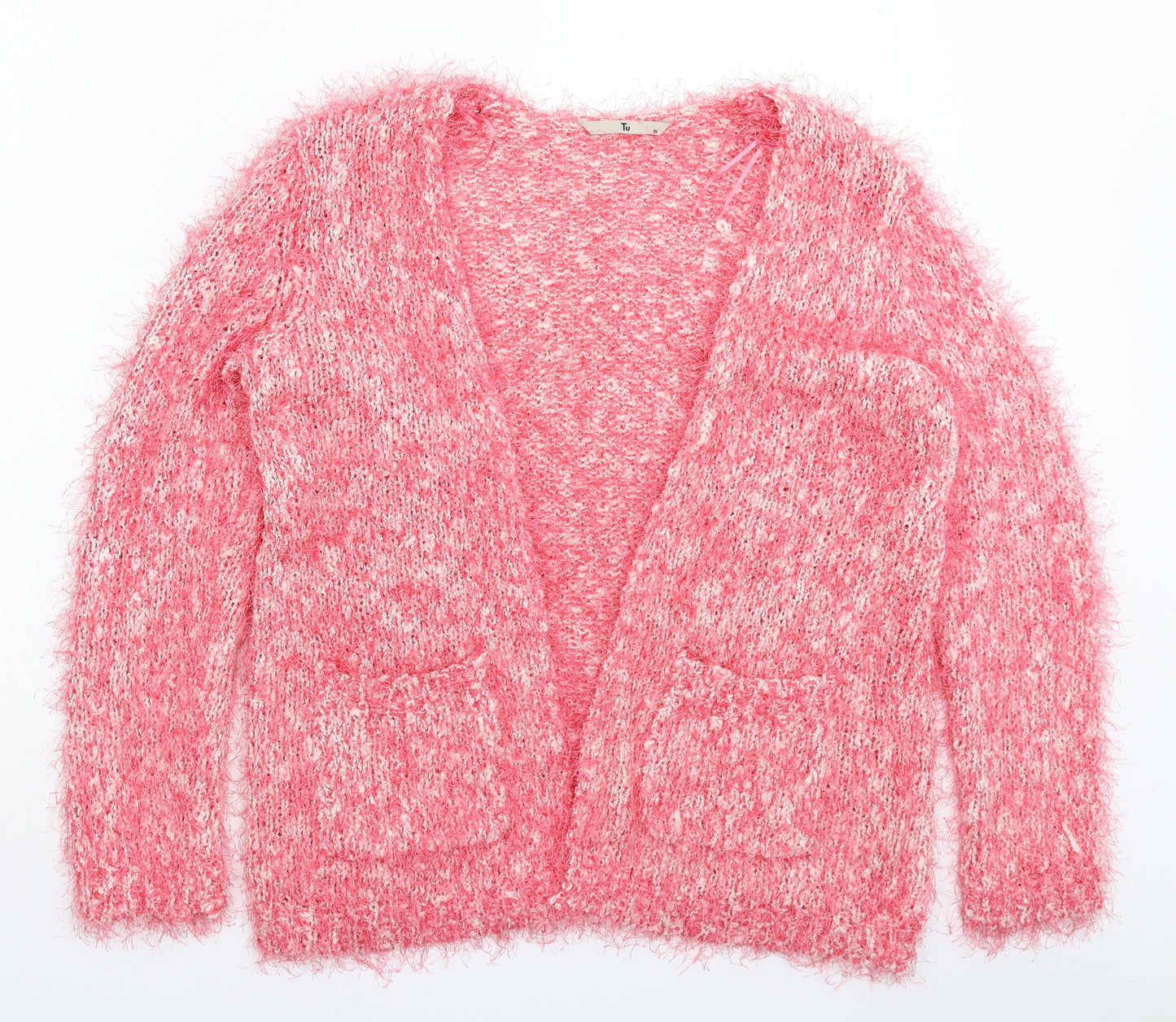 TU Womens Pink  Knit Cardigan Jumper Size M