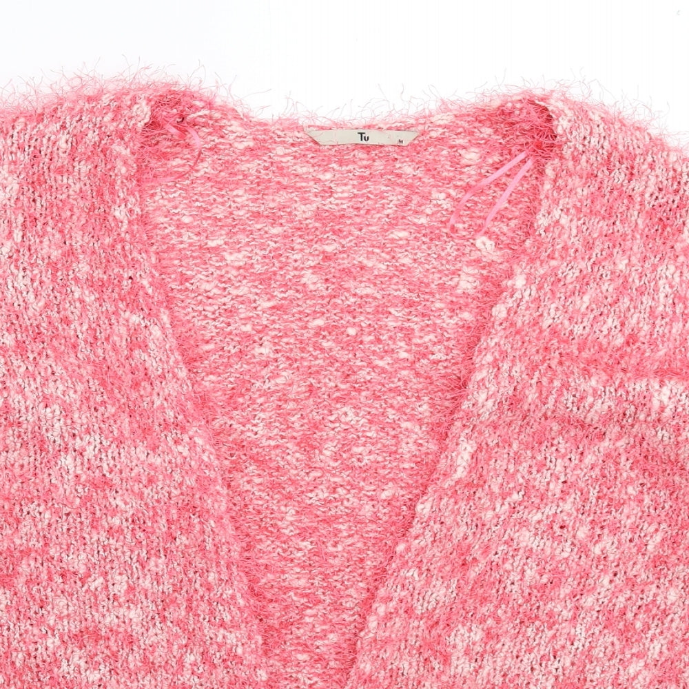 TU Womens Pink  Knit Cardigan Jumper Size M