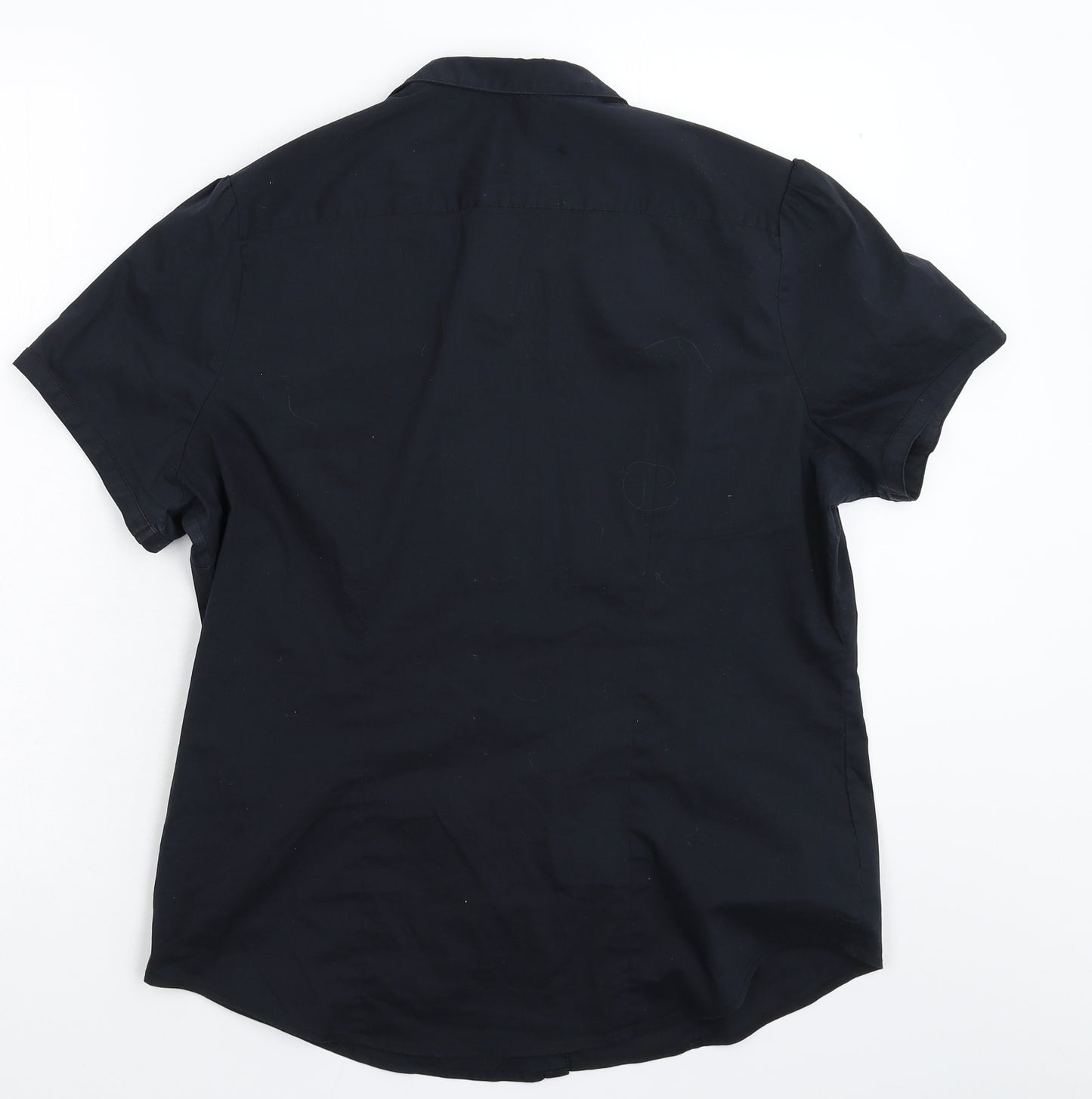 George Womens Black   Basic Button-Up Size 16