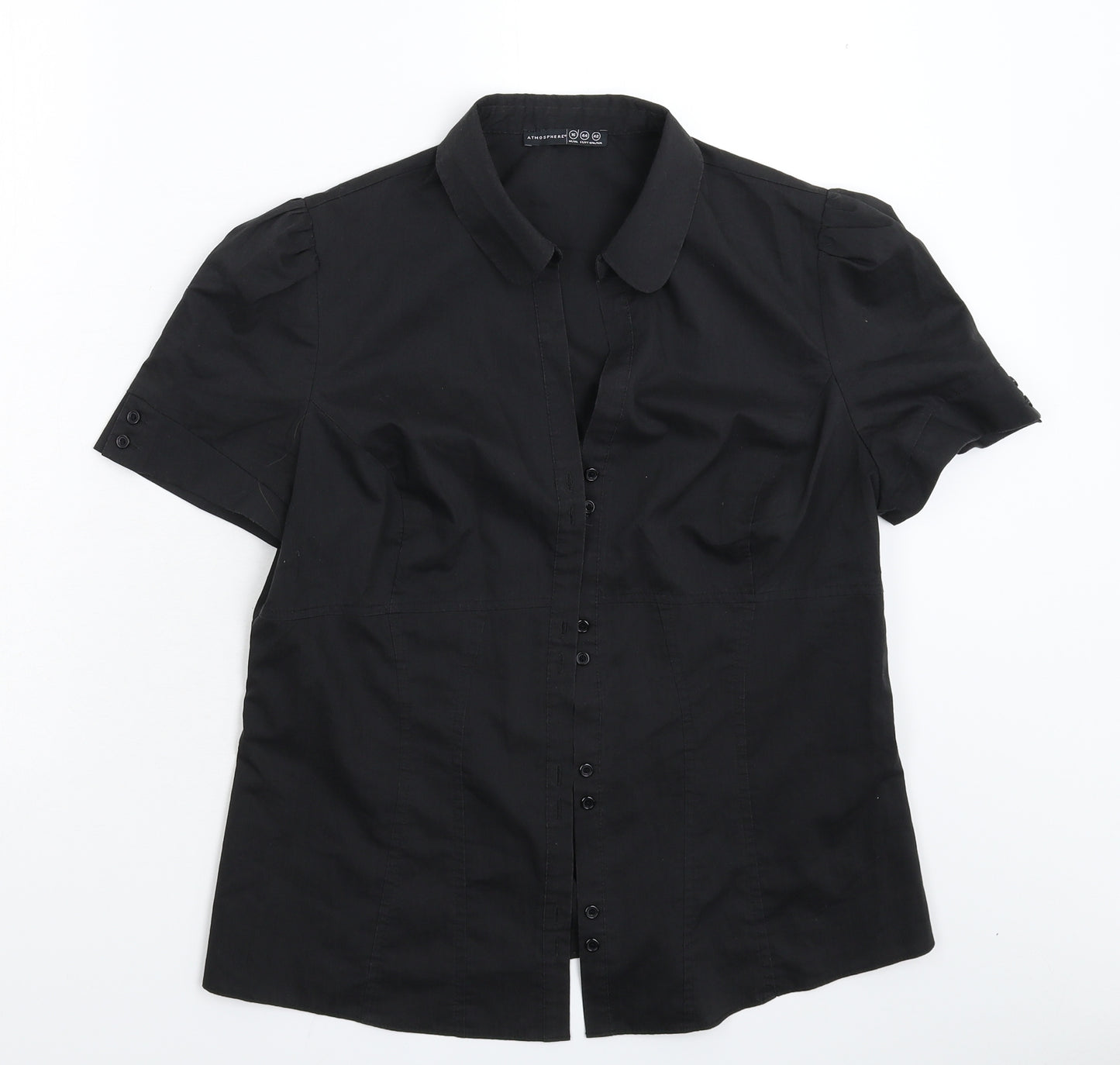 Atmosphere Womens Black   Basic Button-Up Size 16