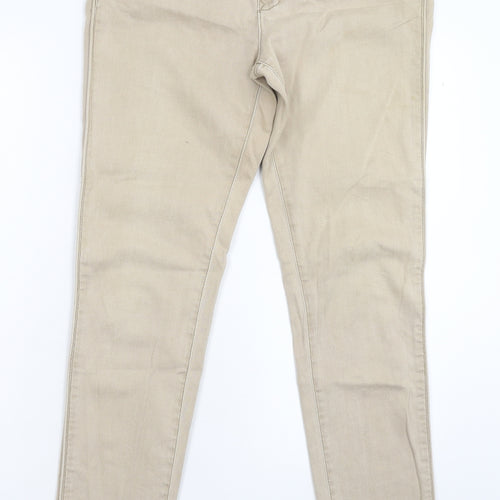 Preworn Womens Grey  Denim Skinny Jeans Size 36 in L30 in