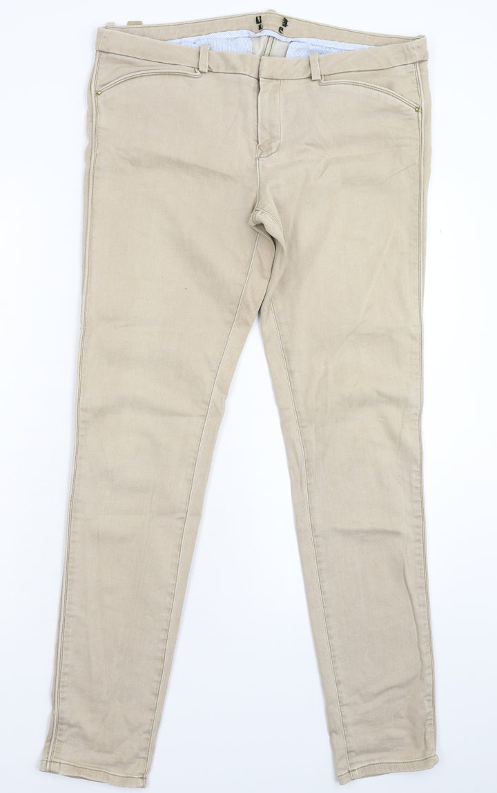 Preworn Womens Grey Denim Skinny Jeans Size 36 in L30 in