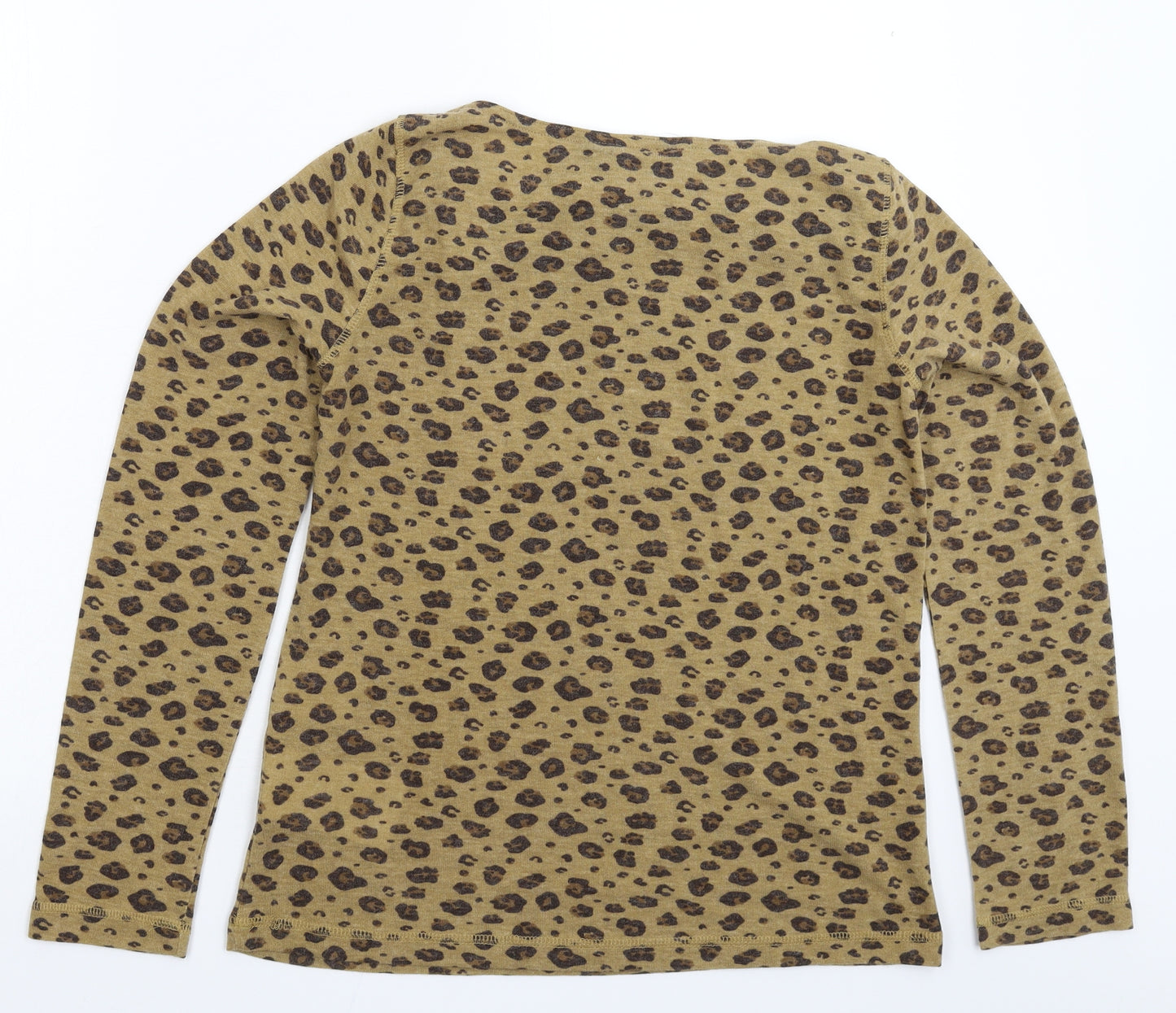 Regatta Womens Beige Animal Print Knit Pullover Jumper Size 14