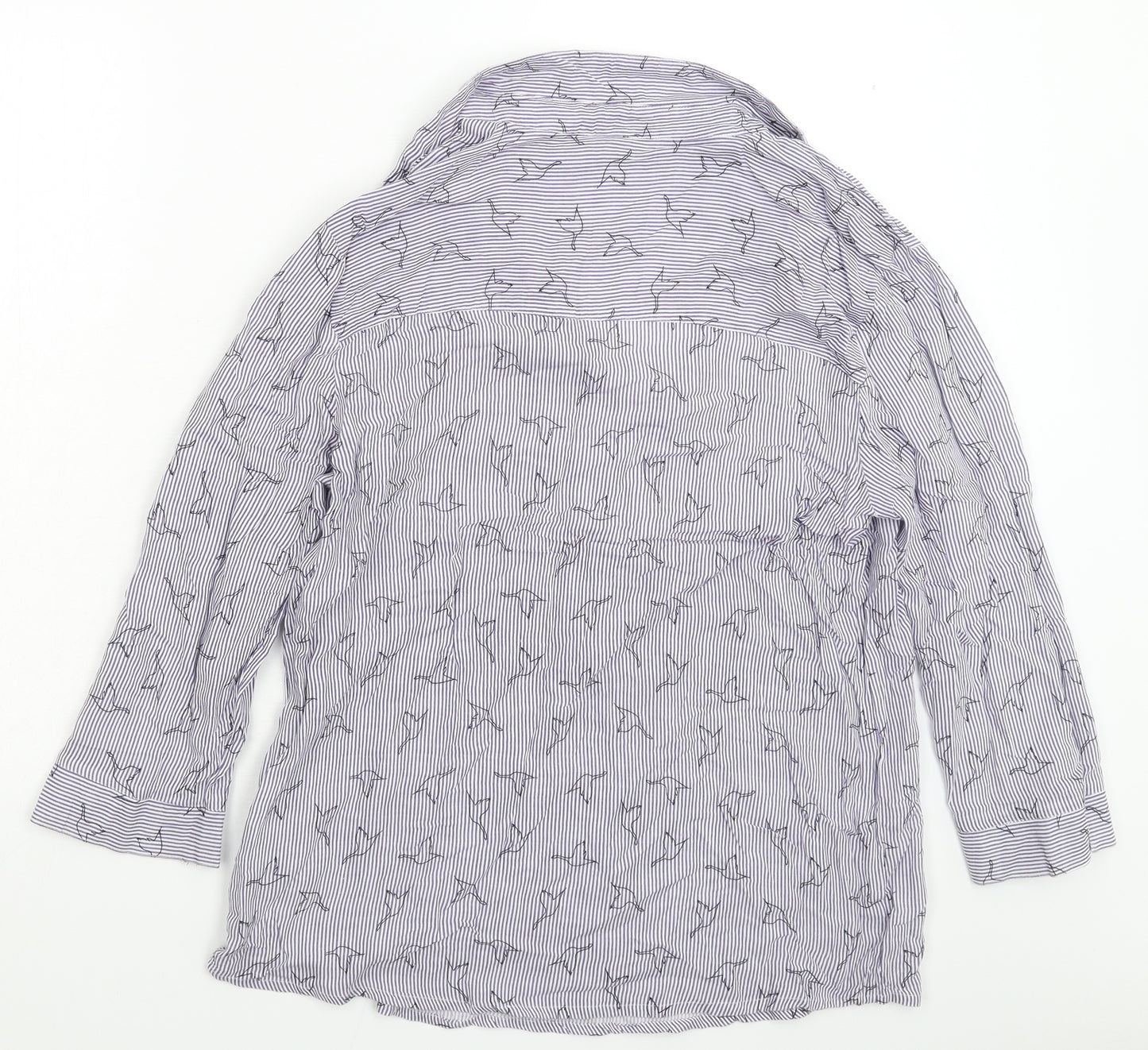 Intuition Womens Multicoloured Striped  Basic T-Shirt Size 16