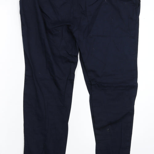 Dorothy Perkins Womens Blue   Chino Trousers Size 12 L26 in