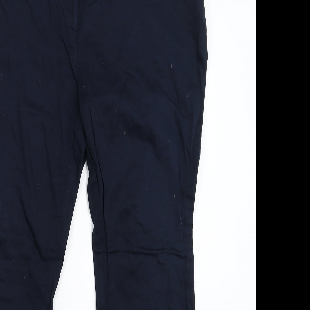 Dorothy Perkins Womens Blue   Chino Trousers Size 12 L26 in
