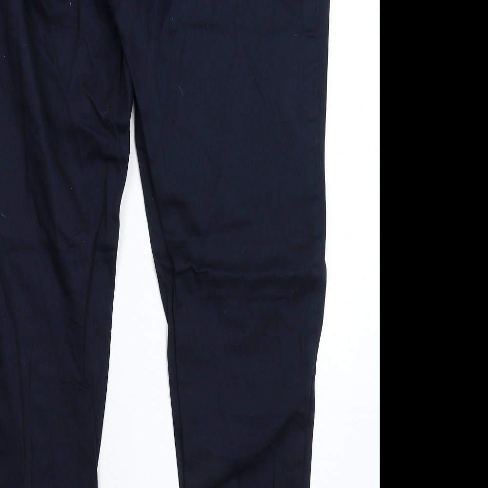 Dorothy Perkins Womens Blue   Chino Trousers Size 12 L26 in