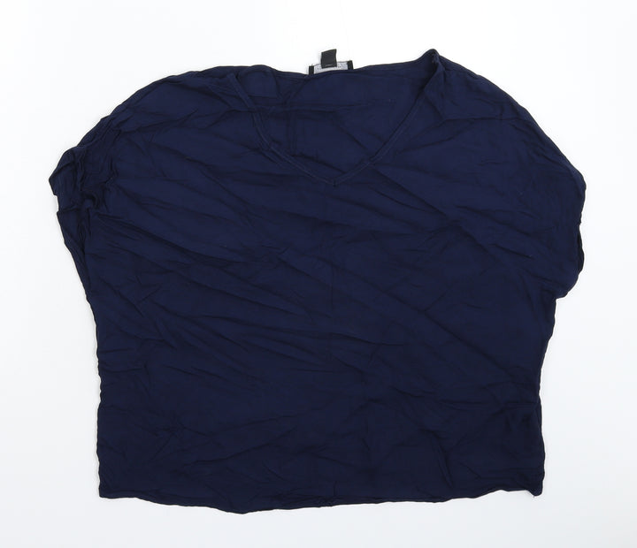 Atmosphere Womens Blue   Basic T-Shirt Size 12