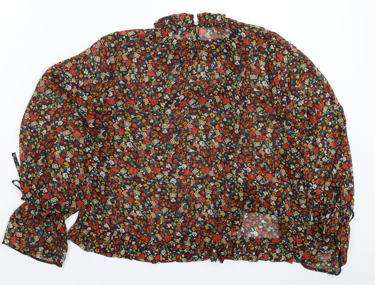 Papaya Womens Multicoloured Floral  Basic Blouse Size 16