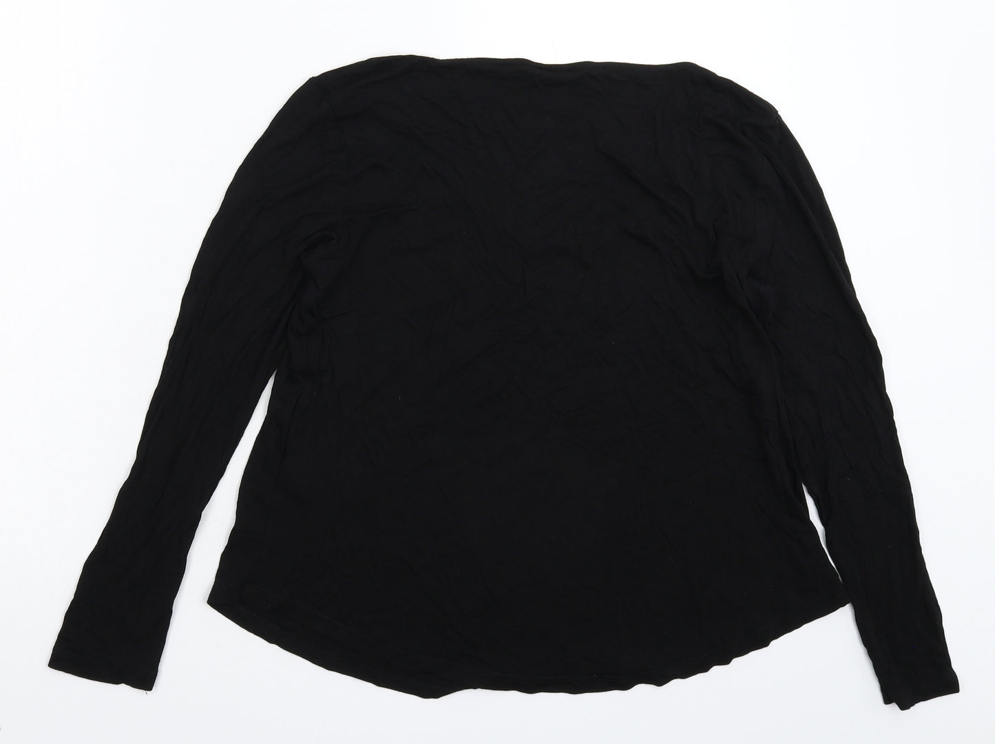 H&M Womens Black  Knit Pullover Jumper Size M