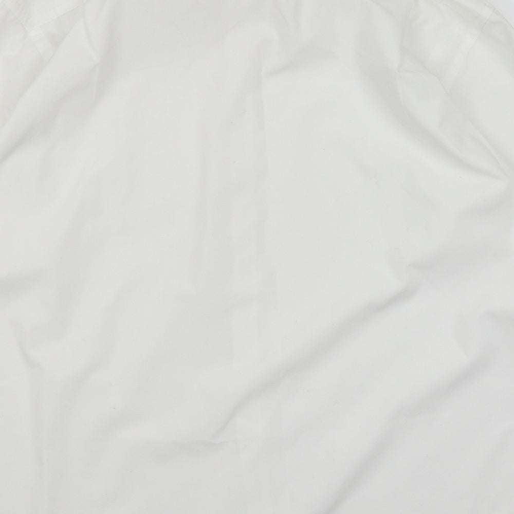 Thomas Nash Mens White    Dress Shirt Size 17
