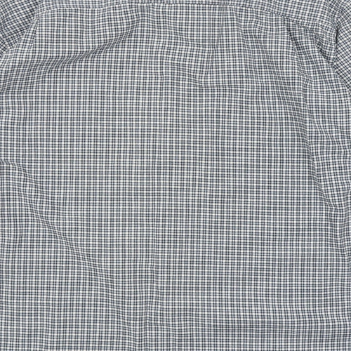 Trader Mens Blue Check   Button-Up Size L