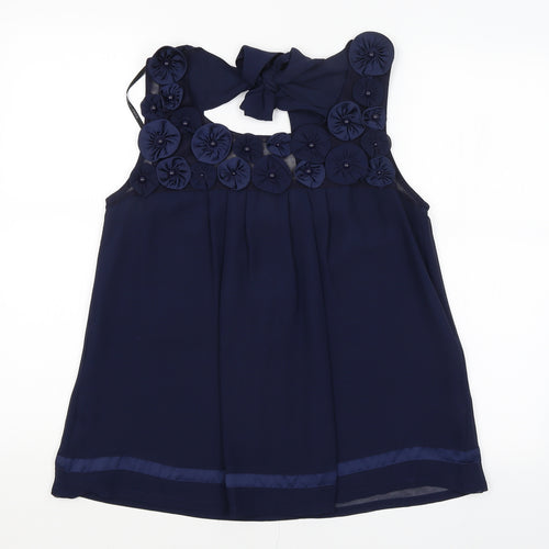 Dorothy Perkins Womens Blue   Basic Blouse Size 10
