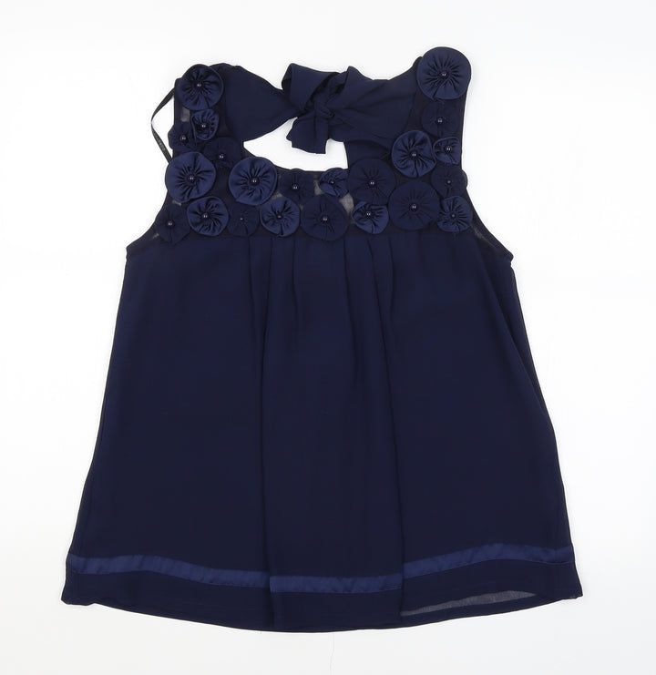 Dorothy Perkins Womens Blue   Basic Blouse Size 10