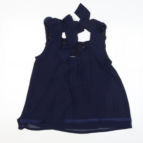 Dorothy Perkins Womens Blue   Basic Blouse Size 10
