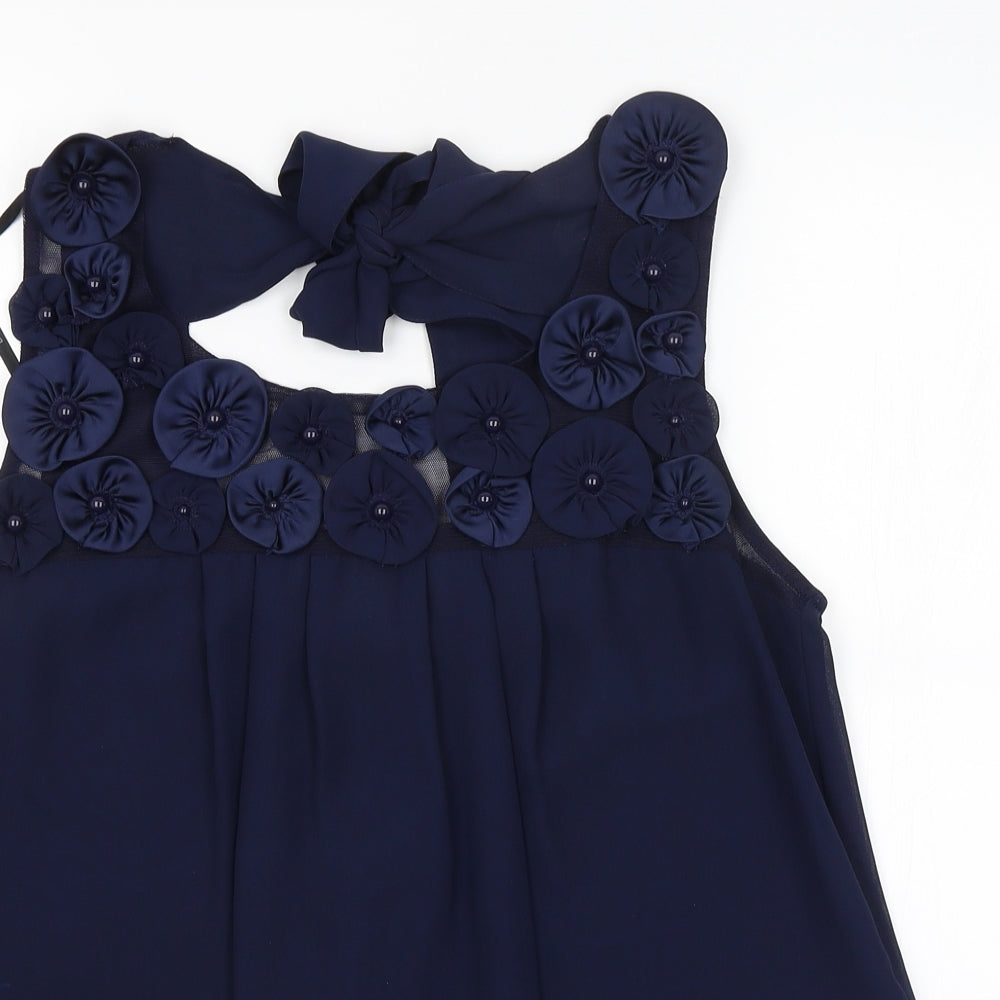 Dorothy Perkins Womens Blue   Basic Blouse Size 10