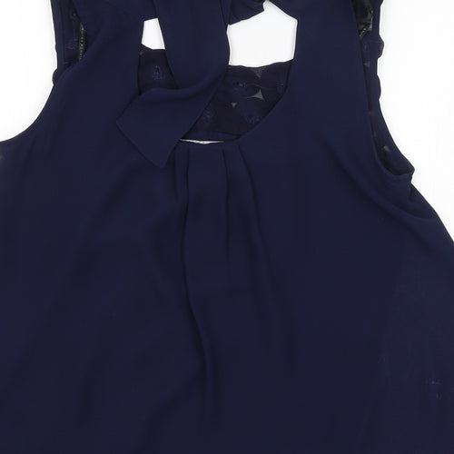 Dorothy Perkins Womens Blue   Basic Blouse Size 10