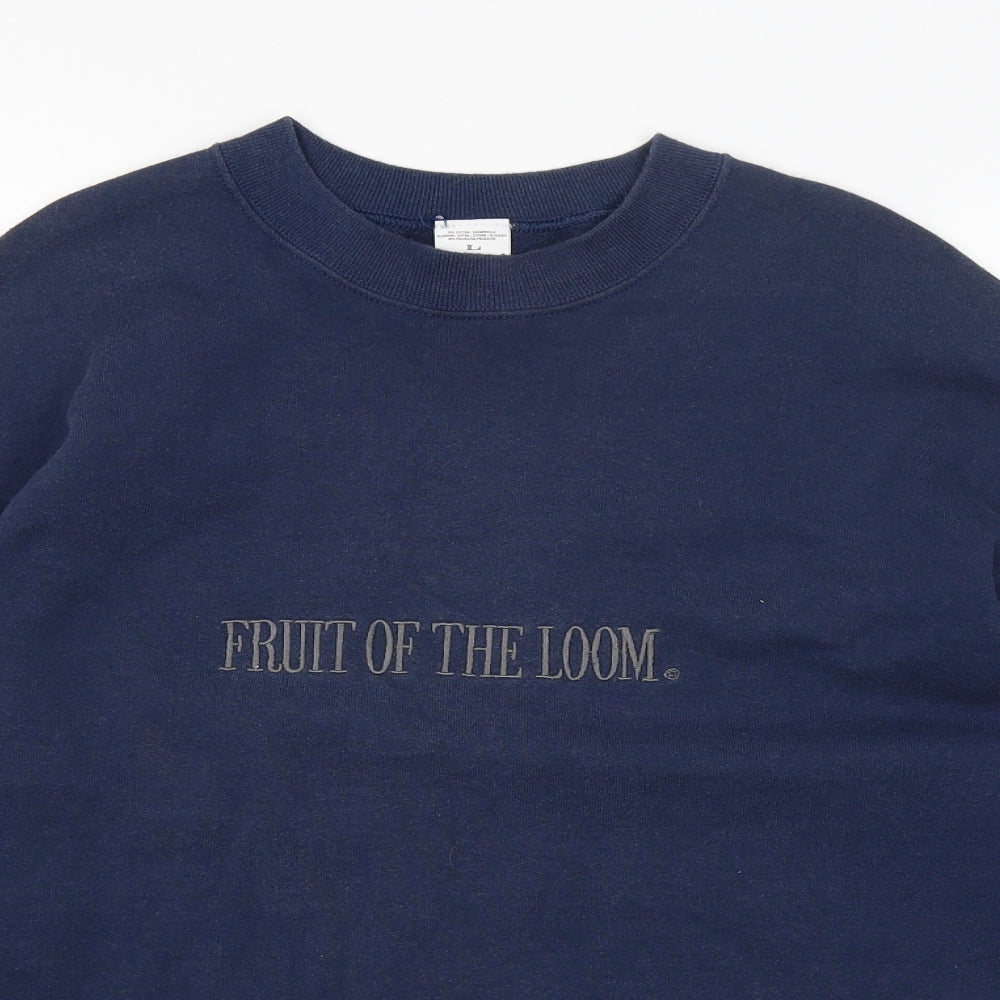 Fruit of the Loom Mens Blue   Pullover Jumper Size L