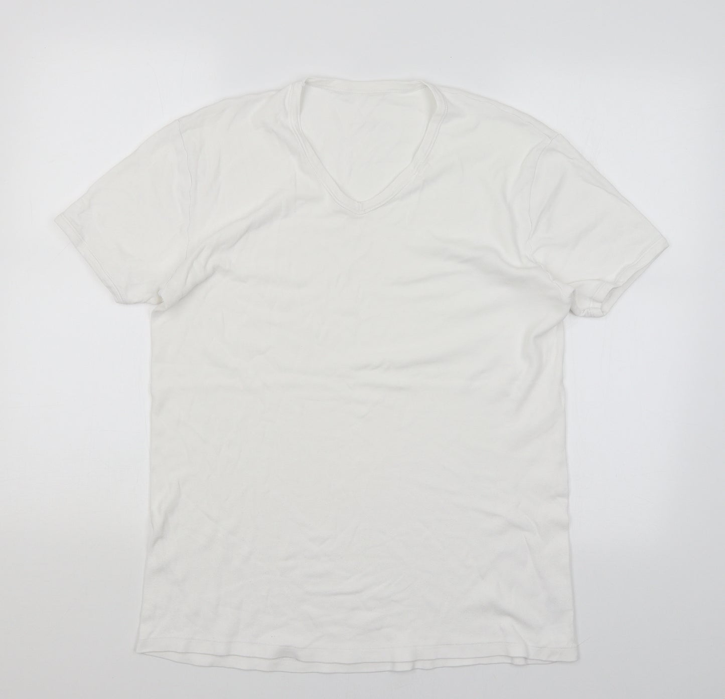 M&S Mens White    T-Shirt Size XL
