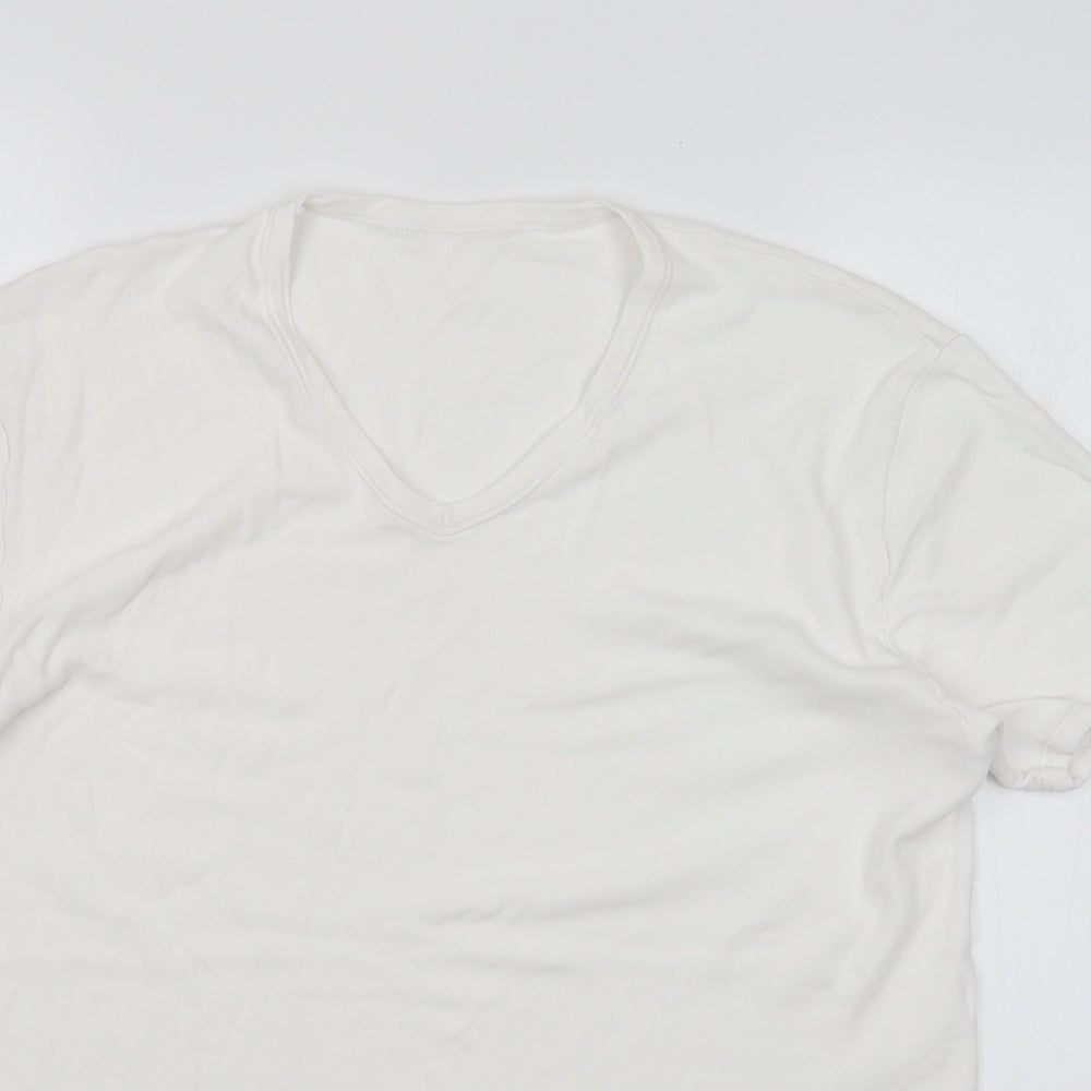 M&S Mens White    T-Shirt Size XL