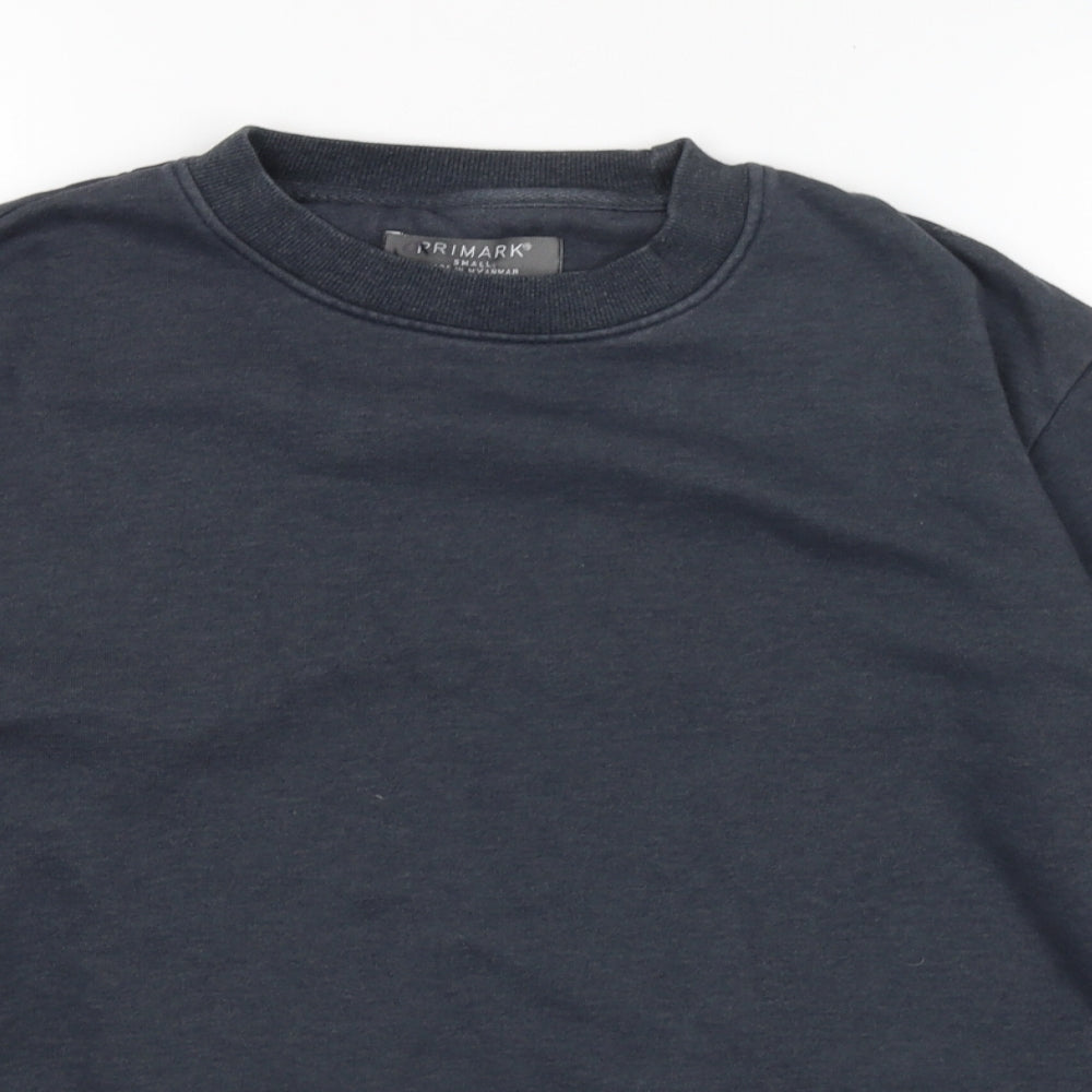 Primark Mens Blue   Pullover Jumper Size S