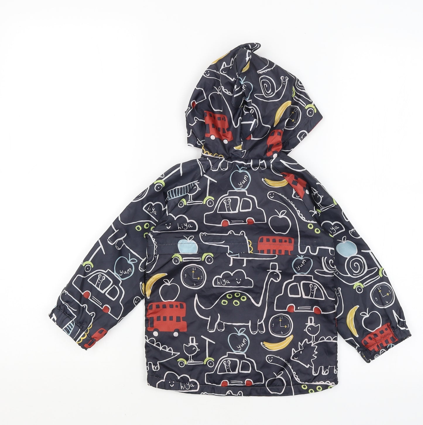George Baby Grey   Rain Coat Coat Size 12-18 Months  - Cartoon Animals