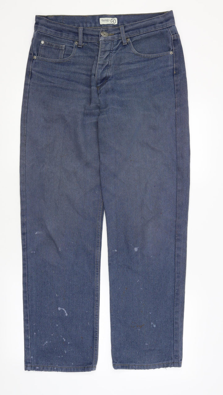 Refined Mens Blue Straight Jeans Size 32 in L30 in