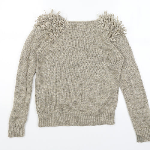 Internacionale Womens Beige   Pullover Jumper Size 8