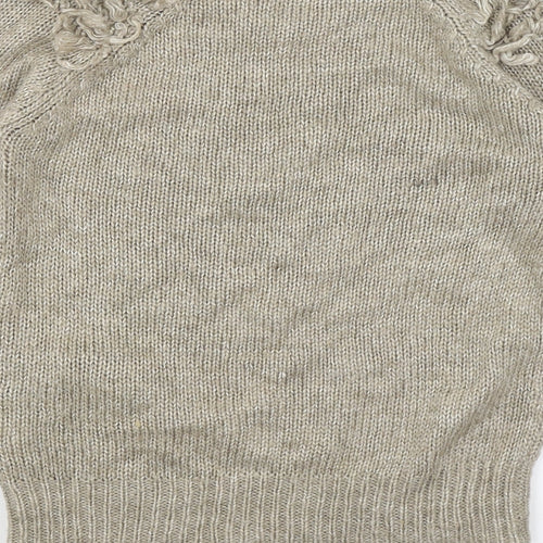 Internacionale Womens Beige   Pullover Jumper Size 8