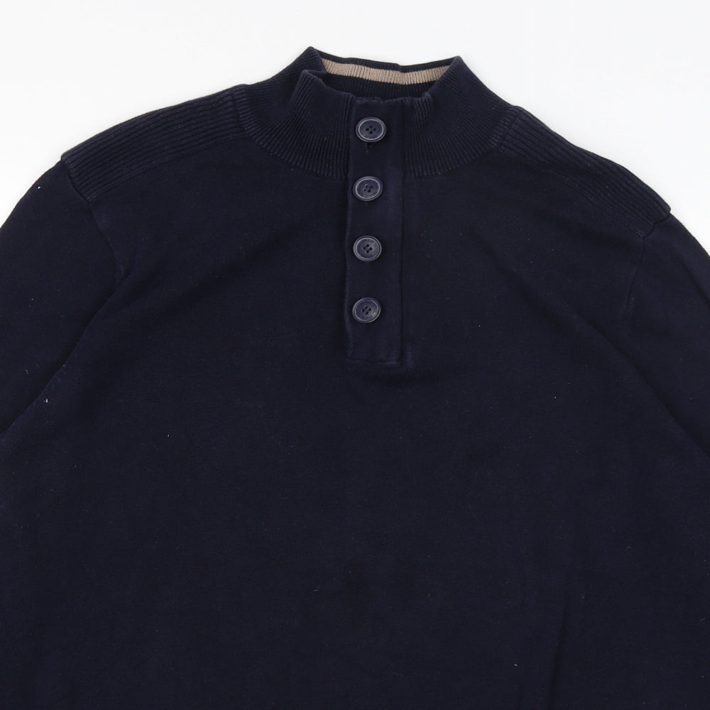 Brave Soul Mens Blue   Pullover Jumper Size L