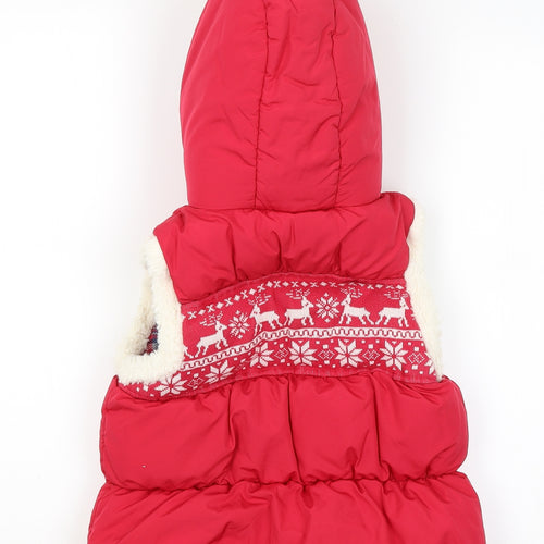 NEXT Girls Pink   Gilet Coat Size 7-8 Years  - Christmasq