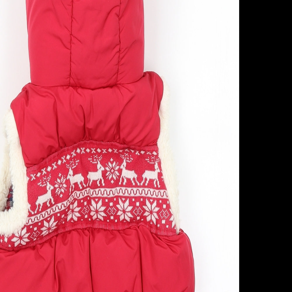 NEXT Girls Pink   Gilet Coat Size 7-8 Years  - Christmasq