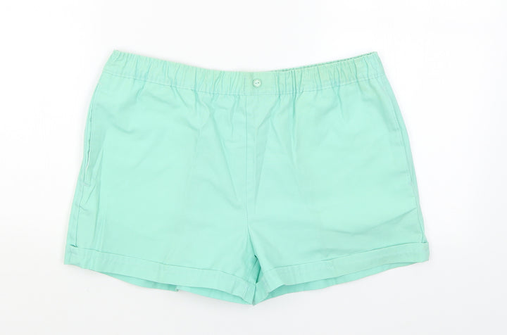 Amiga Womens Blue Chino Shorts Size 10