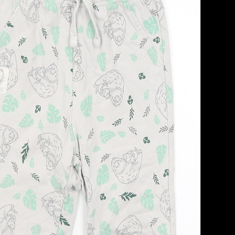 So Cute Boys Grey   Jogger Trousers Size 2-3 Years - Monkeys
