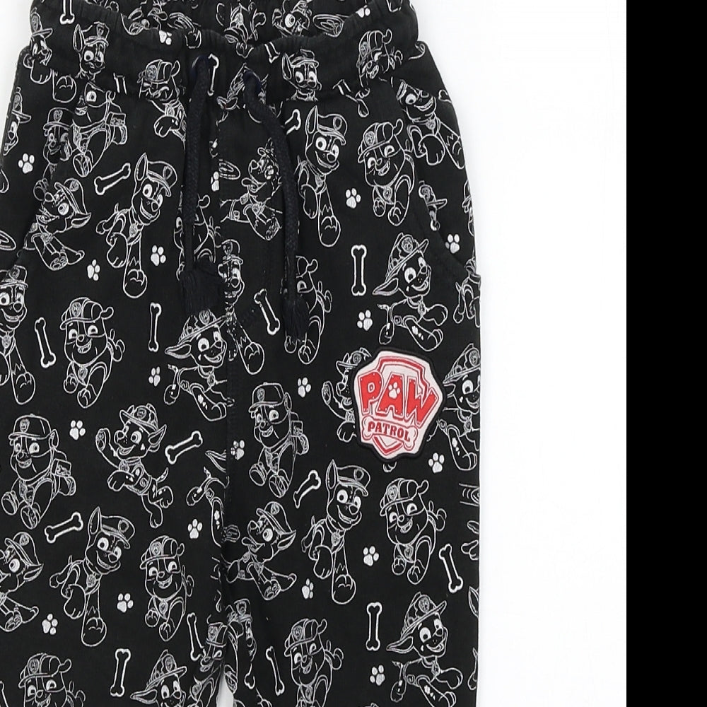 George Boys Black   Jogger Trousers Size 2-3 Years - Paw Patrol