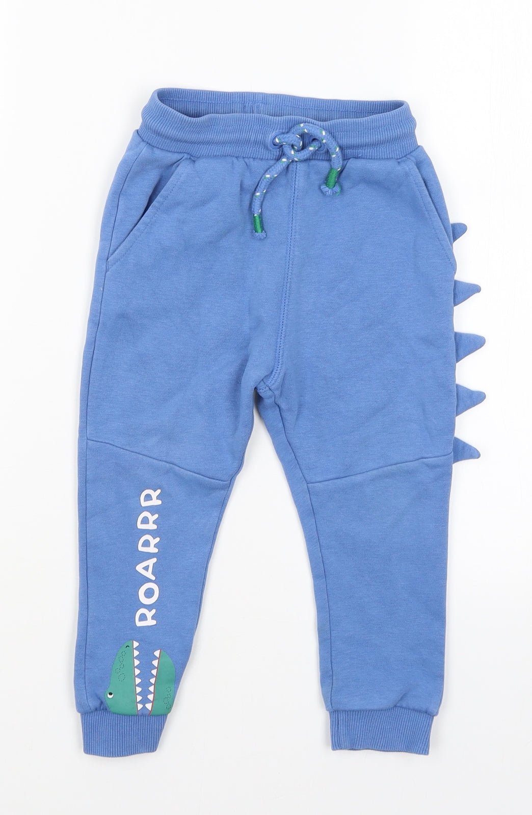 George Boys Blue   Jogger Trousers Size 2-3 Years - Dinosaur