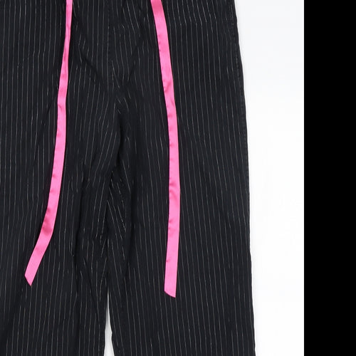 Urban Nights Womens Black Striped  Capri Pyjama Pants Size 12