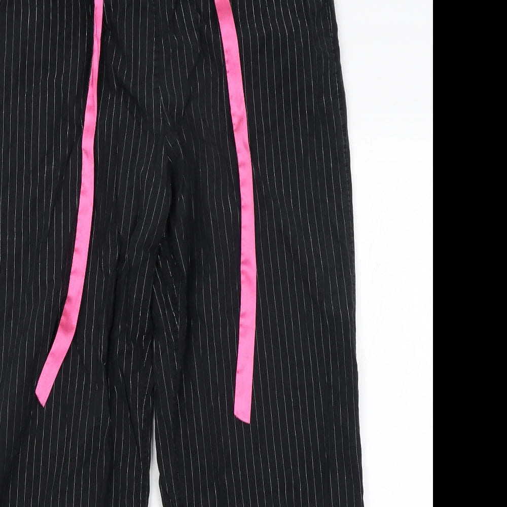Urban Nights Womens Black Striped  Capri Pyjama Pants Size 12