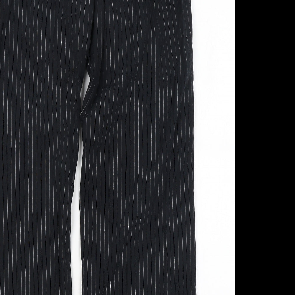 Urban Nights Womens Black Striped  Capri Pyjama Pants Size 12