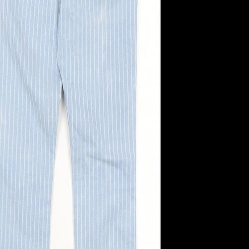 H&M Womens Blue Striped  Skinny Jeans Size 28 in L26 in