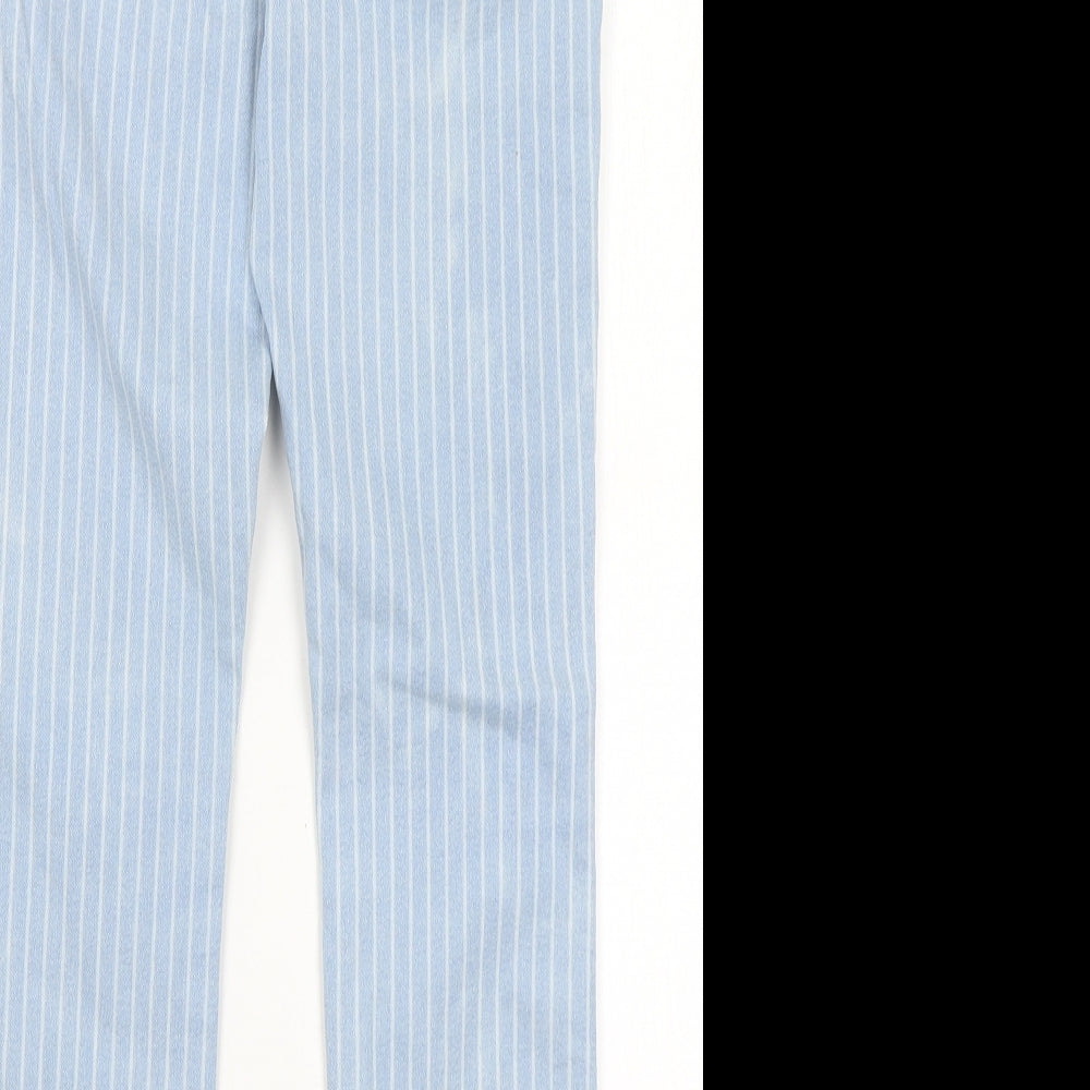 H&M Womens Blue Striped  Skinny Jeans Size 28 in L26 in
