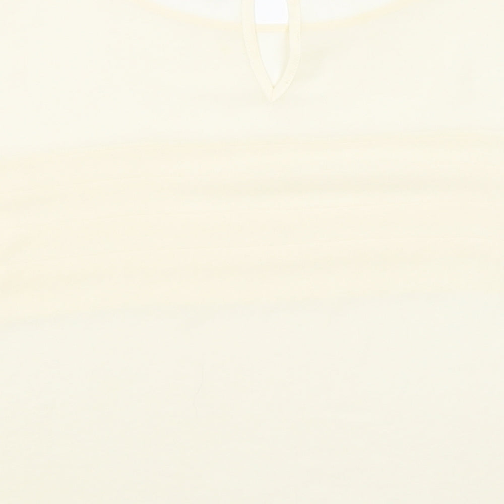 Topshop Womens Ivory   Basic Blouse Size 8
